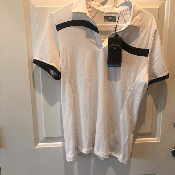 Callaway Tops - Callaway Black and White Color Block Women’s Golf Polo Size M NWT | Activewear